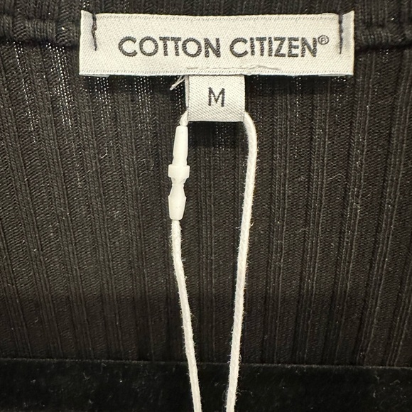 Cotton Citizen Black Ibiza Long Sleeve Polo Dress Medium NWT - Picture 3 of 8